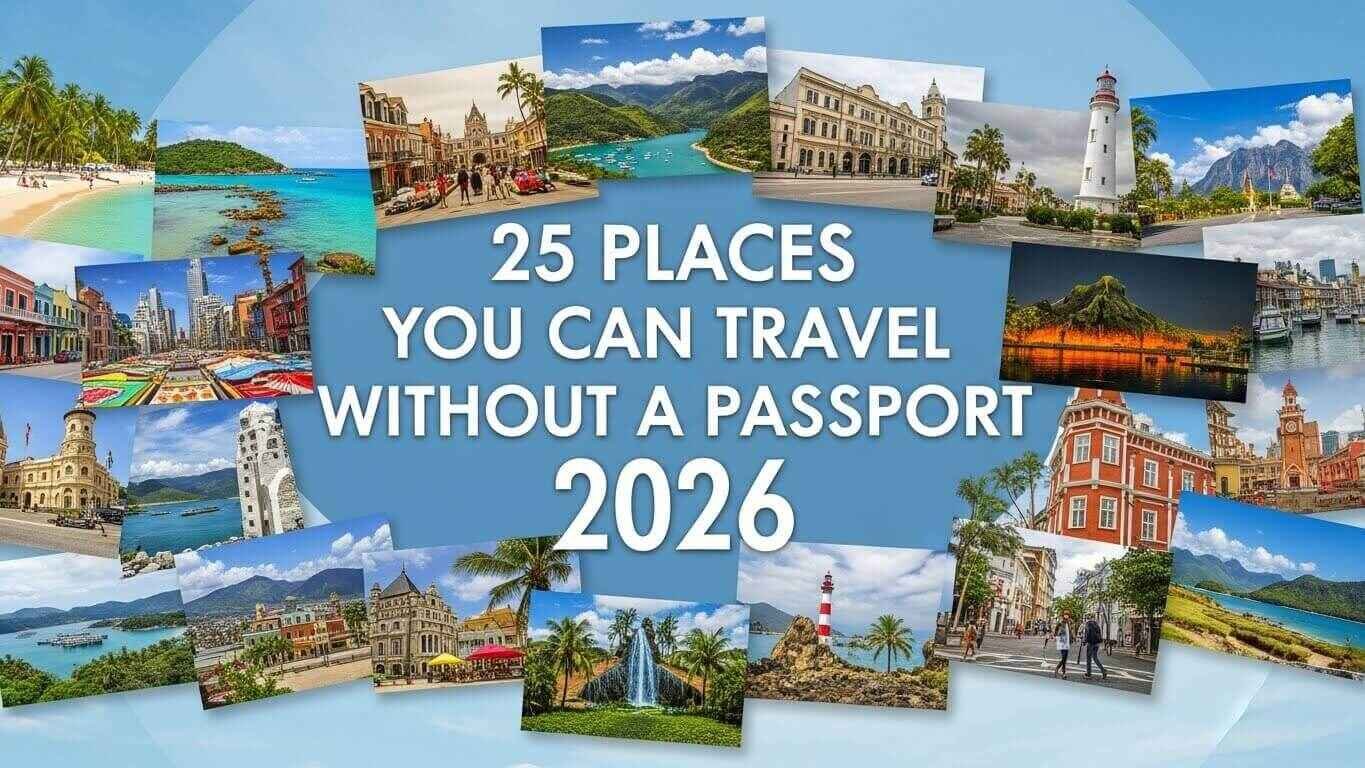 25 Places You Can Travel Without a Passport 2026
