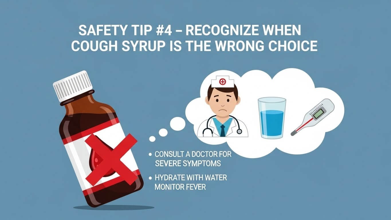 Safety Tip #4 – Recognize When Cough Syrup Is the Wrong Choice