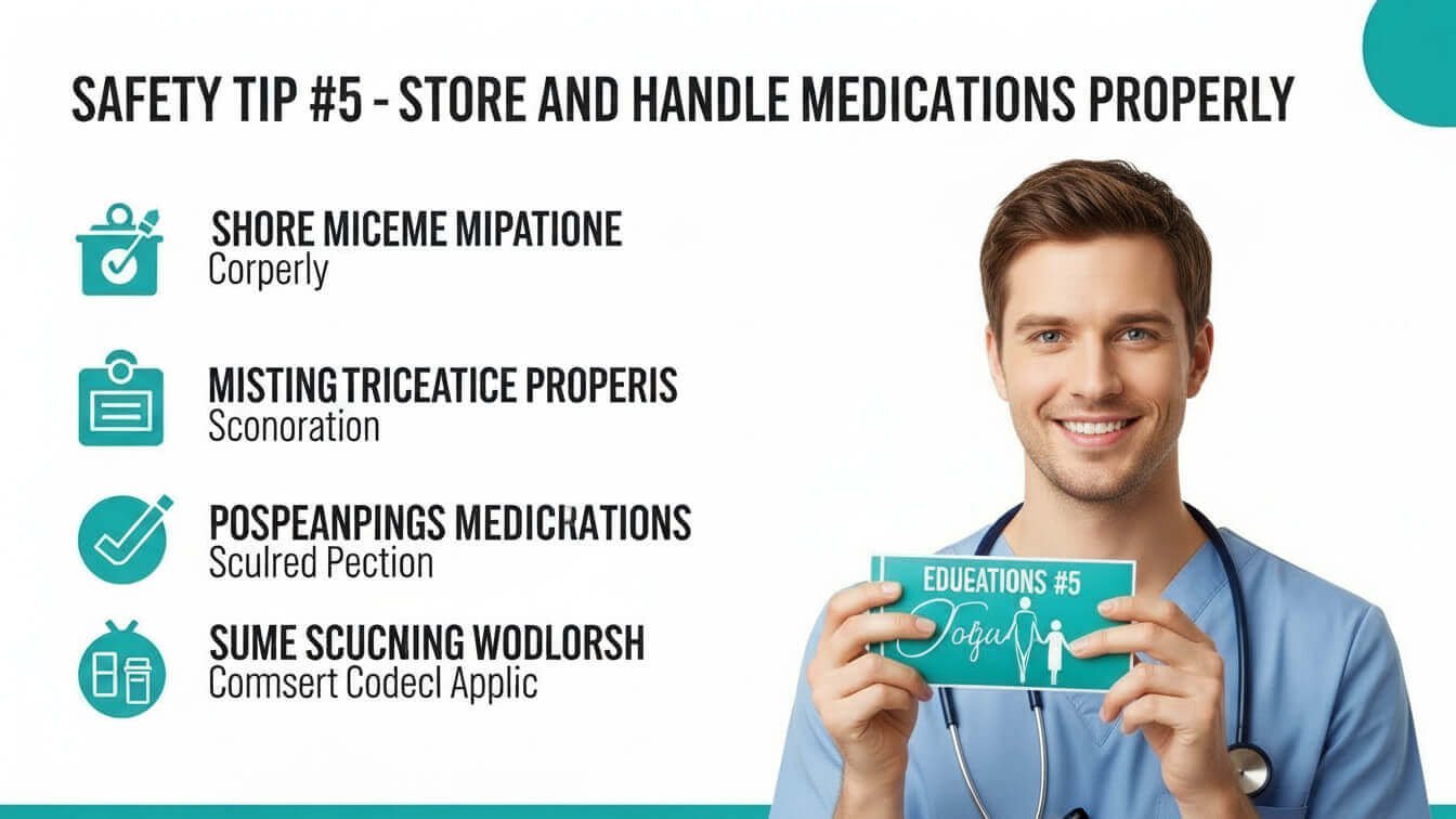 Safety Tip #5 – Store and Handle Medications Properly