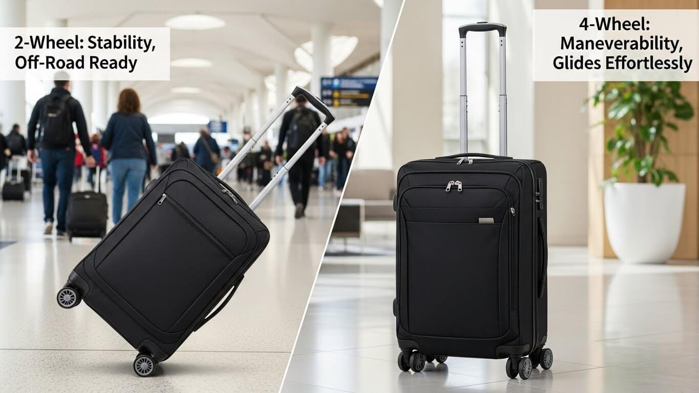 Wheels Matter: 2-Wheel vs 4-Wheel Carry-Ons