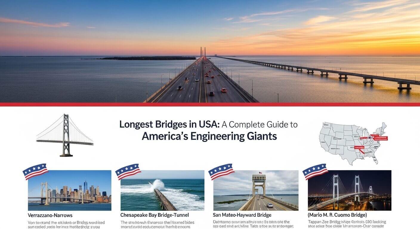 Longest Bridges in USA: A Complete Guide to America’s Engineering Giants